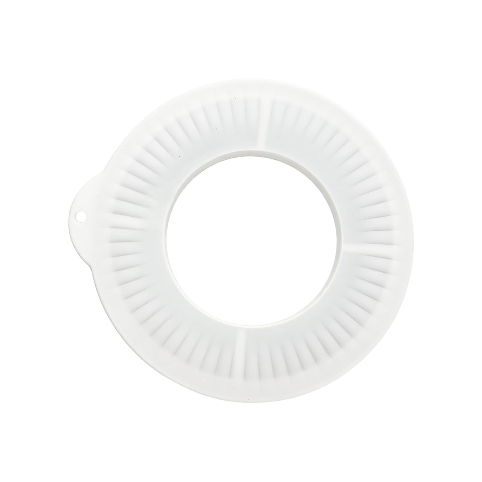 Kaeltsyn Flexible Silicone Lid Guard for 4.5-5 Quart Mixing Bowls Block Splatters Stand Mixer Bowl Cover with Small Folding Spill Proof Mixing Cover
