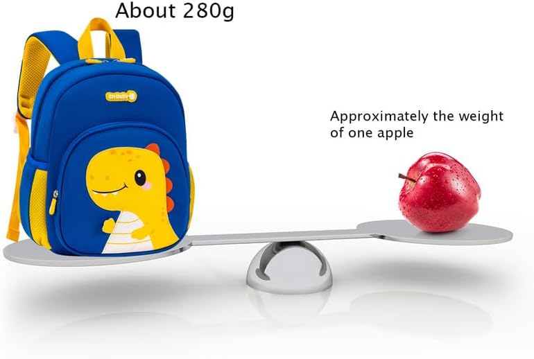 Padgene Toddler Harness Backpacks Safety Leash Kids Anti Lost Kindergarten Preschool Backpack Neoprene Lightweight Animal Schoolbag 3D Cartoon Dinasour Mini Travel Bag for Boys Girls Ages 3-5 - Image 5