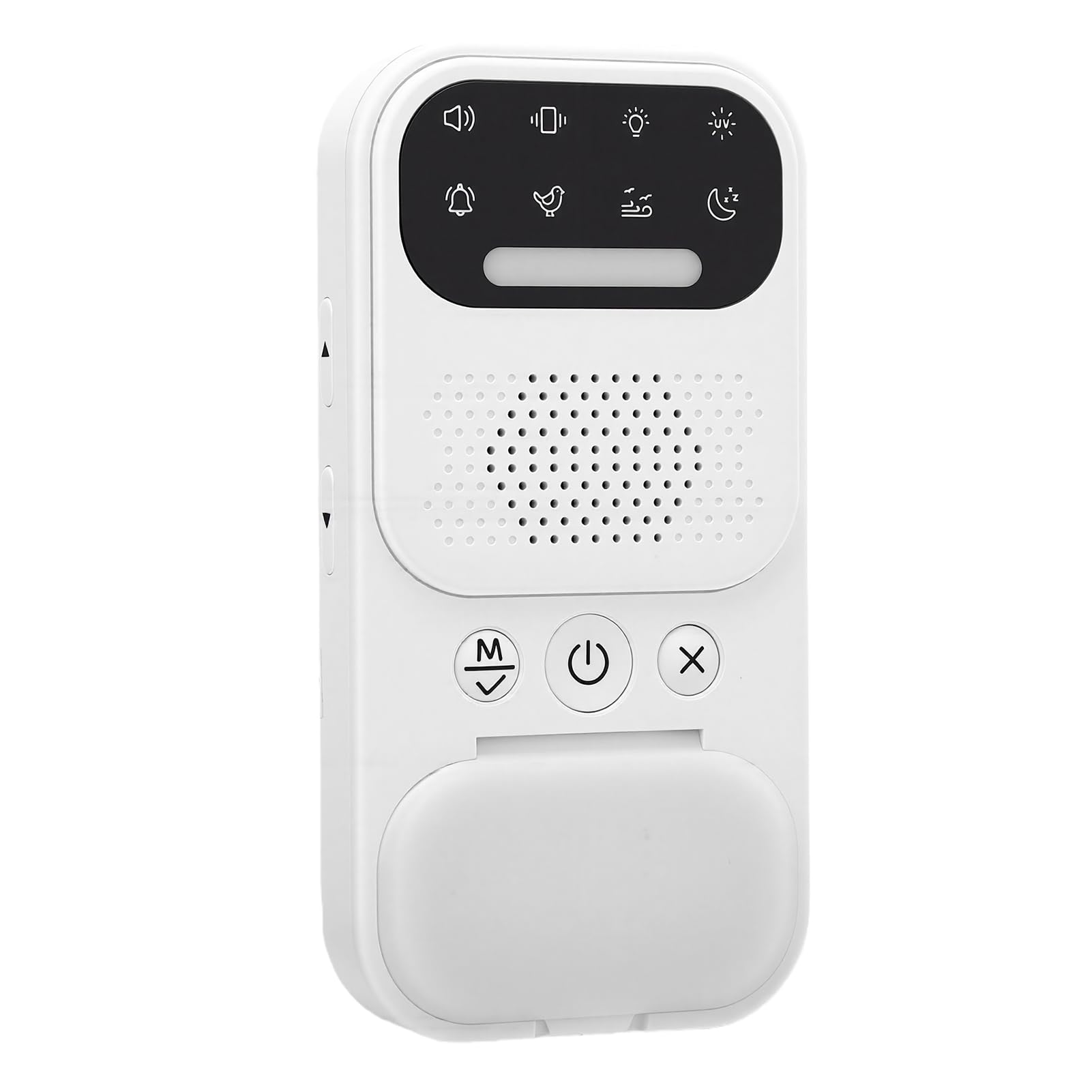 Baby-Geräuschmaschine, Einschlafhilfe mit Weißem Rauschen, Intelligentem Wecker und Bluetooth-Verbindung, Tragbar und Sicher für das Kinderzimmer
