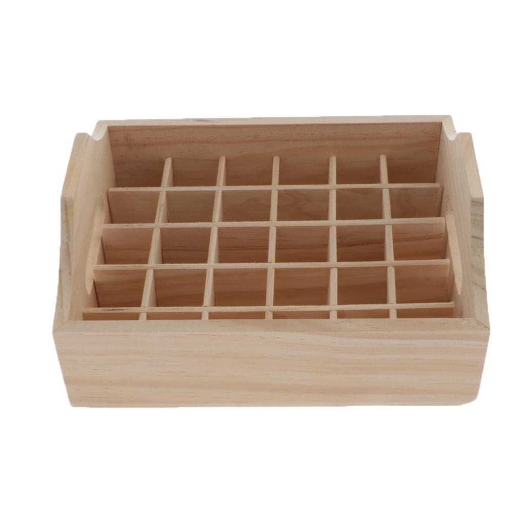 Losa Wooden Essential Oil Display Stand Rack Organizer Shelf Can Hold 30 Bottles-picture-28