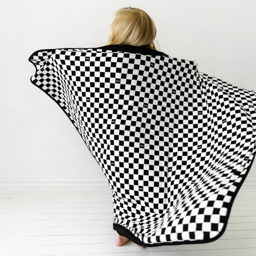 Image of Little Sleepies Cloud Blanket, 50 inch x 50 inch, Large, Cool Checks