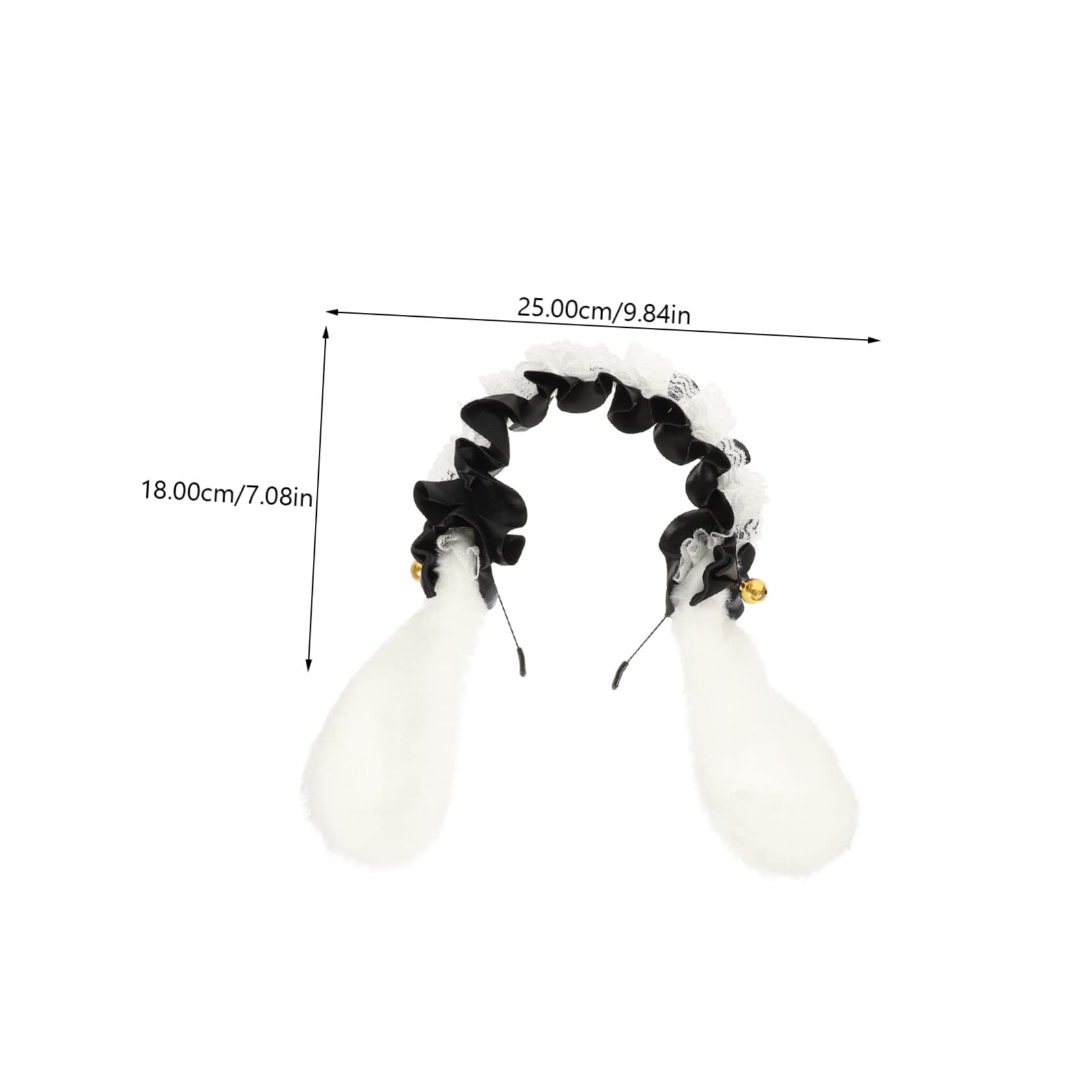 Beaupretty Bandeau Oreille De Lapin Queue Bandeau Oreilles De Lapin Fille Animaux En Peluche Costume De Lapin Chapeaux De Fête Drôles Oreilles De Lapin Bandeau De Lapin Poilu Couvre-Chef