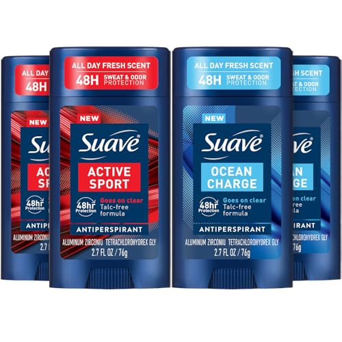 Suave Men Antiperspirant Variety 4-Pack