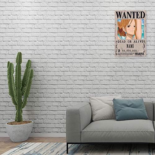 Ruggito One Piece Wanted Posters 28.5 cm × 19.5 cm, Kraft Paper Poster, Luffy 1.5 Million, Pack of 24