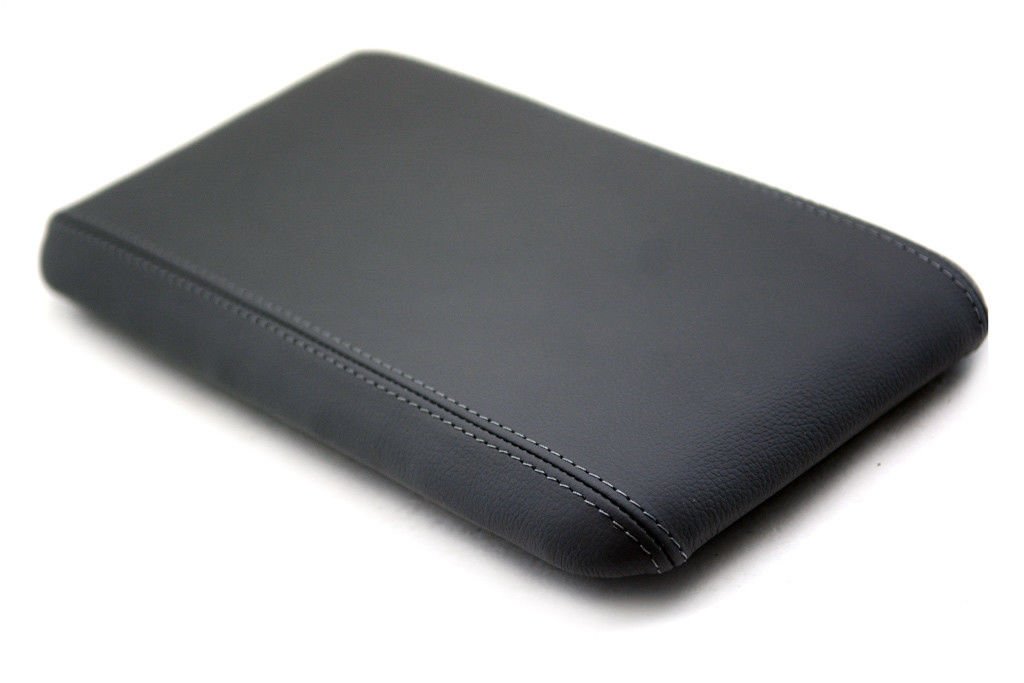 AutoguruReplacement for Center Console Armrest Synthetic Leather Cover Dark Gray Compatible with Ranger 98-04