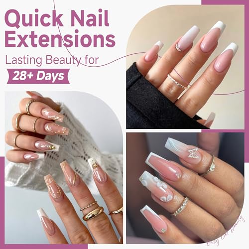 Image of UNA GELLA Medium Coffin Nails Tips Soft Gel 120pcs Half Matte | Nail Tips Coffin Full Cover Fake Acrylic Nails Clear Coffin Press on Nails for Nail Extensions Home DIY Salon 12 Sizes