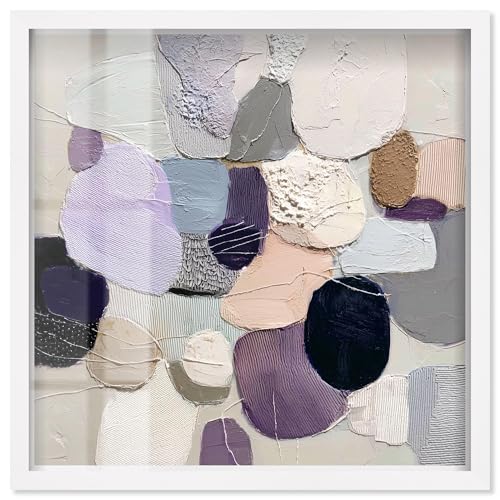 Soft Geometric Shapes II Shadowbox Print Modern Wall Art by