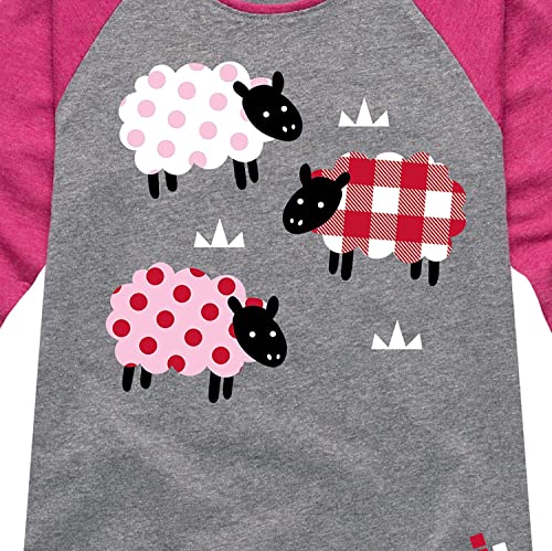 Case IH Patterned Sheep - Toddler Girl Short Sleeve T-Shirt3