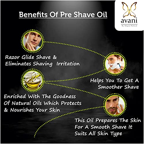 Image of Avani Shaving Combo | 50g Pre Shave Oil & 50g After Shave Balm |For a Smooth And Razor Glide Shave | Softens Beard & Prepares Skin for a Smooth, Razor Burn-Free Shave - All Skin Types