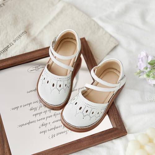 Image of Flaryzone Girls Sandals Closed Toe Summer Flats Dress Sandals Shoes Toddler /Little Kid