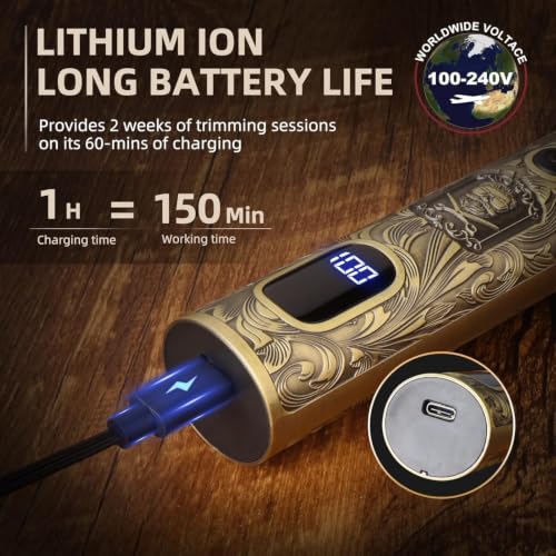 Image of Ufree Beard Trimmer for Men, Electric Razor Shaver, Cordless Hair Clipper Shaving Kit for Mustache Body Nose Ear Hair Facial, Adjustable Beard Grooming Kit Father Birthday Gifts for Men Husband Dad