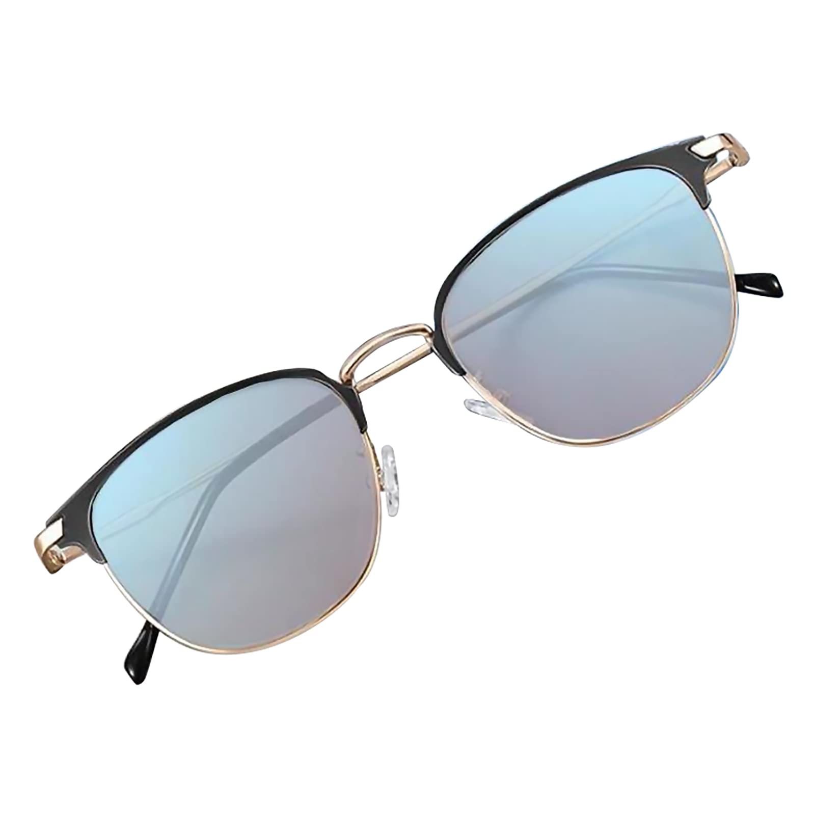 Gafas Daltónicas de Color Rojo/Verde, Trastorno de la Visión del Color, Lente de Resina, Aplicable a la identificación del color de la ocupación del diseño(Size:13.6x4.6x13.9cm,Color:Oro negro)
