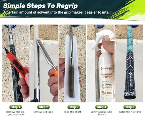 Saplize Cross Cord Golf Grips 13 Pack, Innovative Anti-slip Design, Choose from 13 Grips or 13 Grips with All Kits, 2 Sizes 5 Colors Options, Hybrid Golf Club Grips, CL09 Series - Image 6