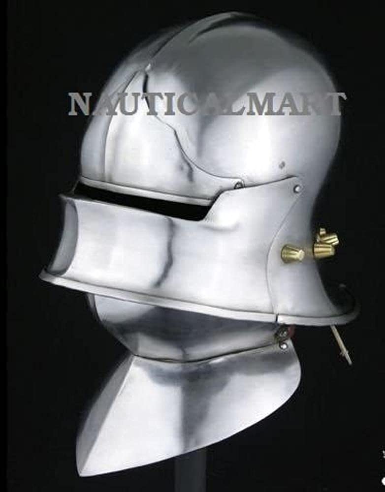 European Sallet with Visor, Browplate, Bevor By Nauticalmart