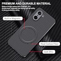 CAUHENYEE für OnePlus Nord CE5 Hülle,Eingebauter Magnetring, Rutschfesten Halt,Stoßfest und Kratzfest, Magnetische Handyhülle für OnePlus Nord CE5 Case,Schwarz – Ansicht 5