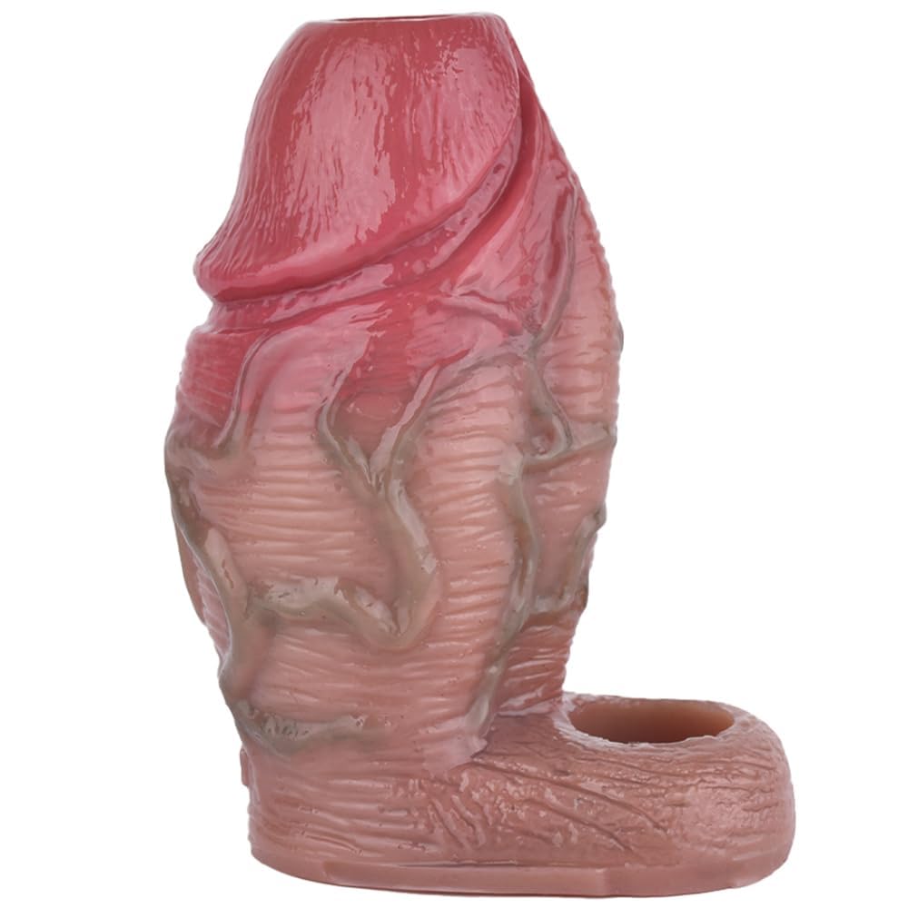 Étui en silicone pour augmenter l'épaisseur et la longueur, avec effet retardateur, adapté à ; bouteille érotique avec effet retardateur pour les couples