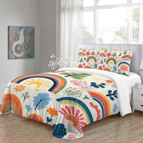 Parure de lit 260x220 cm en microfibre douce avec fermeture éclair pour lit super king size - 5