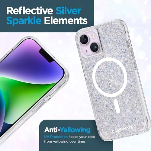 Coque de luxe iPhone 15 Plus Case-Mate Twinkle design scintillant premium MagSafe - 6