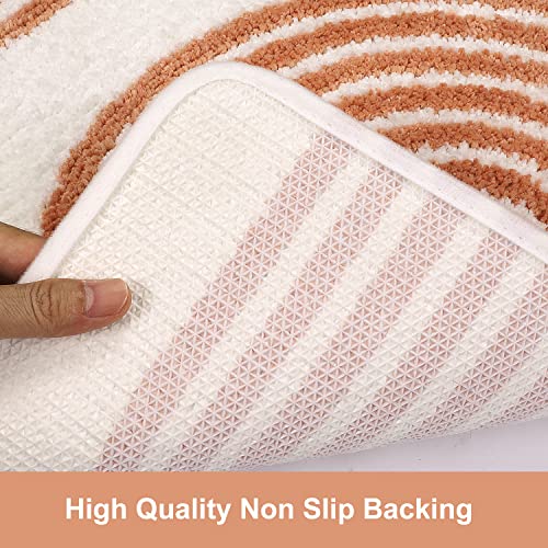 Seavish Boho Bath Mats For Bathroom Non Slip 18"X26" Pink Rainbow Bathroom Rugs Small Soft And Absorbent Bath Mats Machine Washable Shower Mat Rug Bathroom Floor Decor For Tub Shower Sink Toilet #TOP3