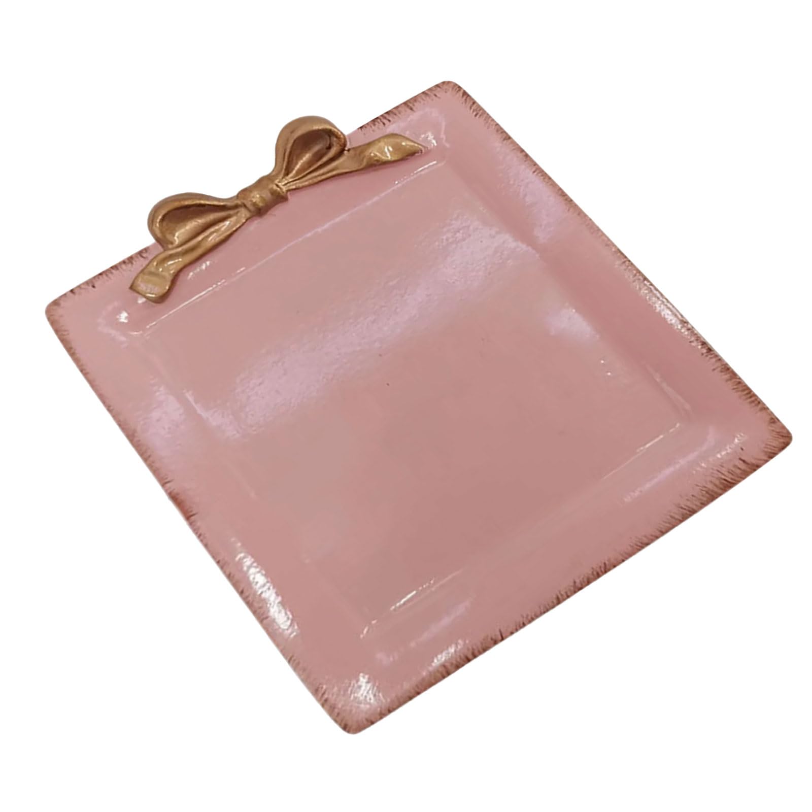 Zeiwohndc C Zeiwohnd Retro Resin Round Holder Tray For Home Decor And Easy Organization With Nonslip Base Holder Desk Tray