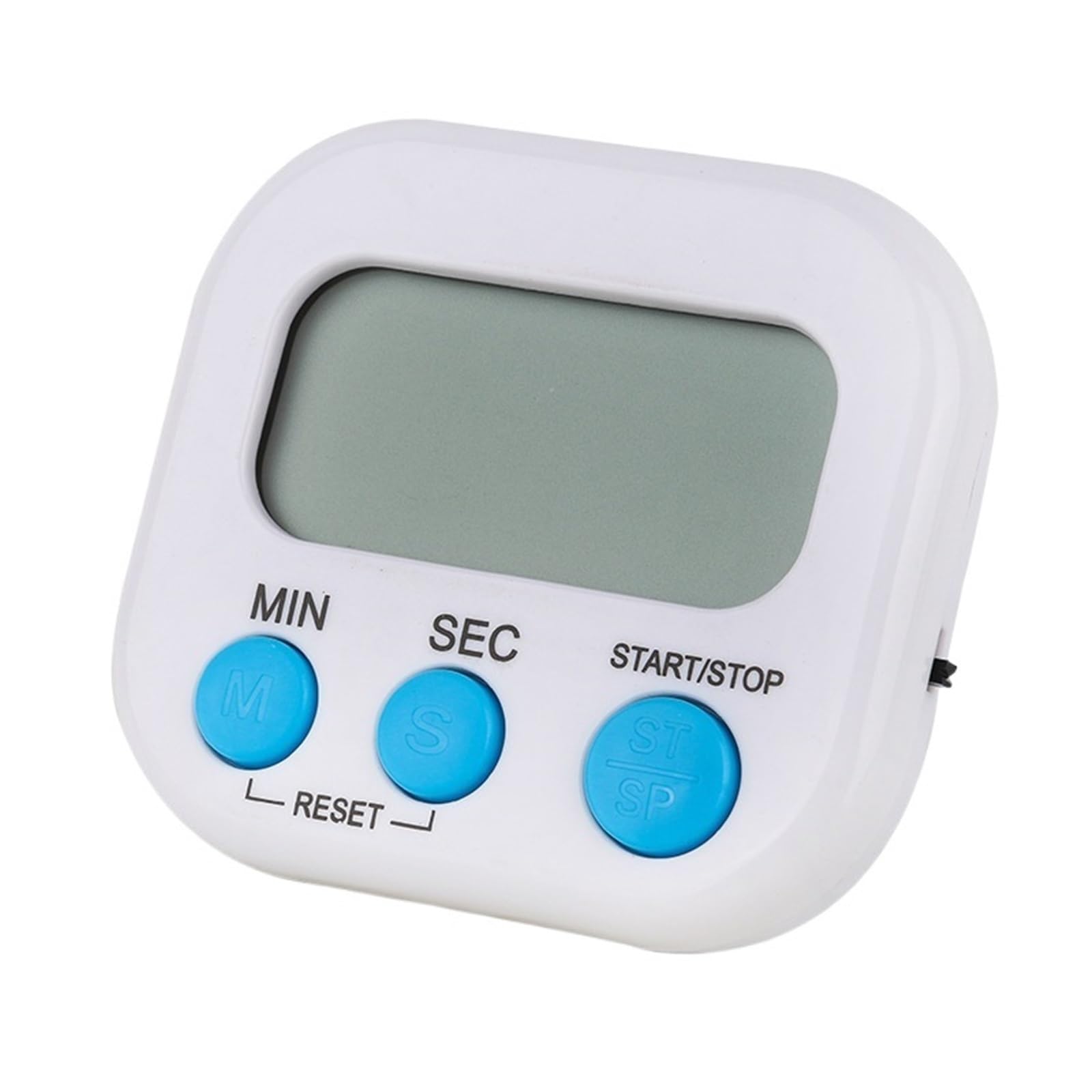 Multi-Function LCD Timer Kitchen Baking Large-Screen Digital Reminder Household Positive Countdown Electronic Stopwatch Reliable Efficient(White)