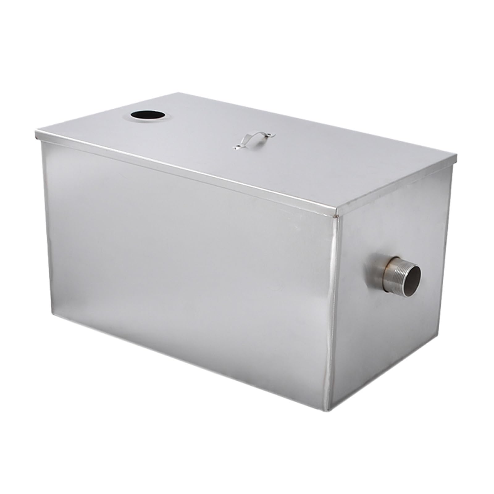 Commercial Grease Trap, Stainless Steel Grease Trap Strainer Oil Water Separator Grease Trap Interceptor For Restaurant Kitchen Wastewater,for Restaurant Coffee Shop Home Kitchen(550X300X300MM)