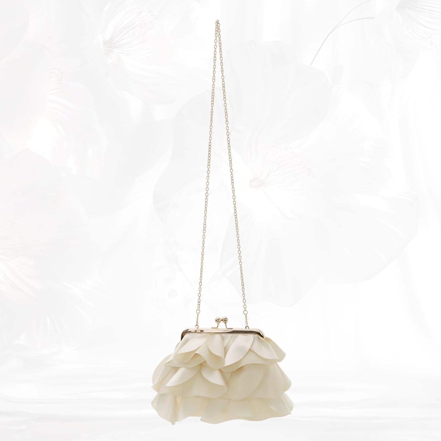 Lanpet Elegant Evening Bag Clutch Purses for Women Formal Evening Handbags with Detachable Chain for Wedding, Party, Prom - Image 3