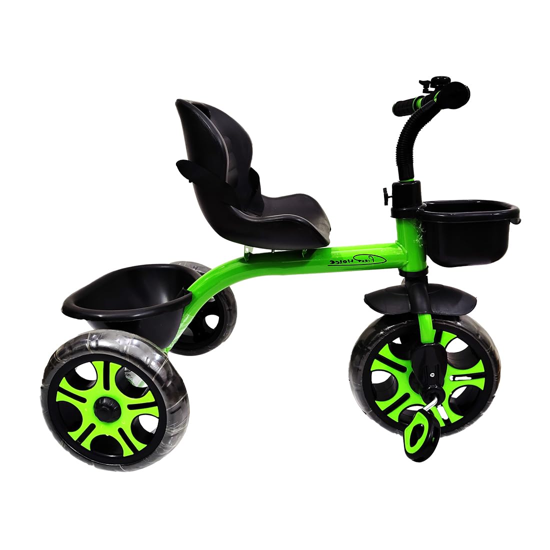 FIRST CHOICE Ninja Plug N Play Durable Kids/Baby Tricycle, Storage Basket, Cushion Seat and Seat Belt for 12 Months to 48 Months Boys/Girls/Carrying Capacity Upto 30 Kgs (Green) (B0CQ584LS9) Amazon Price History, Amazon Price Tracker