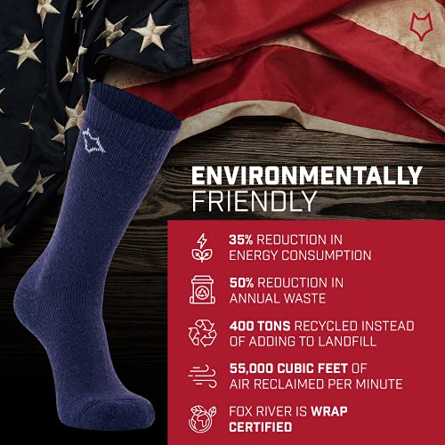 Image of Fox River Wick Dry Tramper Merino Wool Crew Socks Medium Weight Men's Hiking Sock with Moisture Wicking Fabric