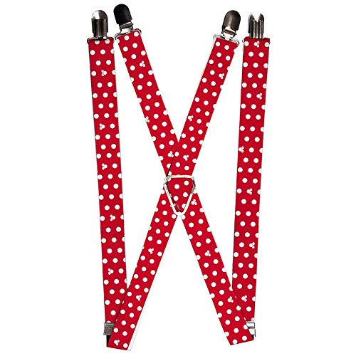 Buckle-Down Men's Suspender-Minnie Mouse, 3.5