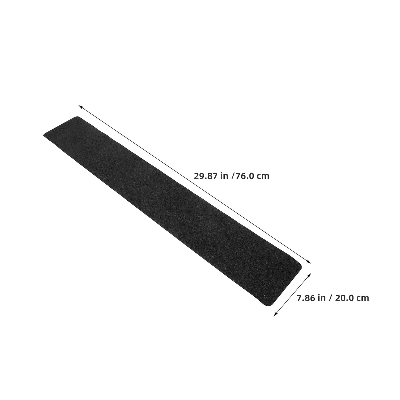Cinta Antideslizante para Escaleras 10 Piezas Adhesivo Autoadhesivo de PVC Negro Mate 20X76 CM Tiras Antideslizantes para Peldaños de Interior y Exterior Aptas para Madera