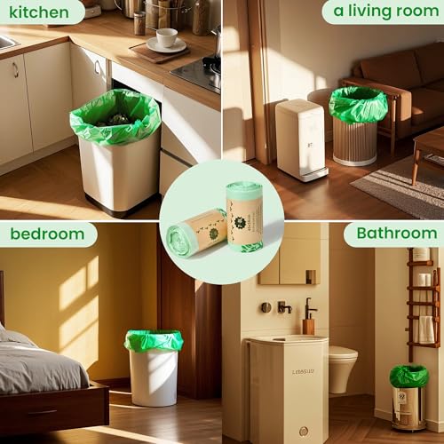 Sacs à compost biodégradables de 6 litres pour petits bacs de tri ménager - 8
