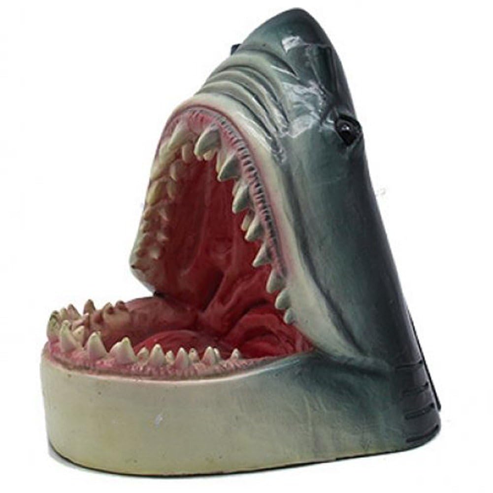 Tête de requin pour bassin pour effrayer les hérons et décorer votre étang de cour
