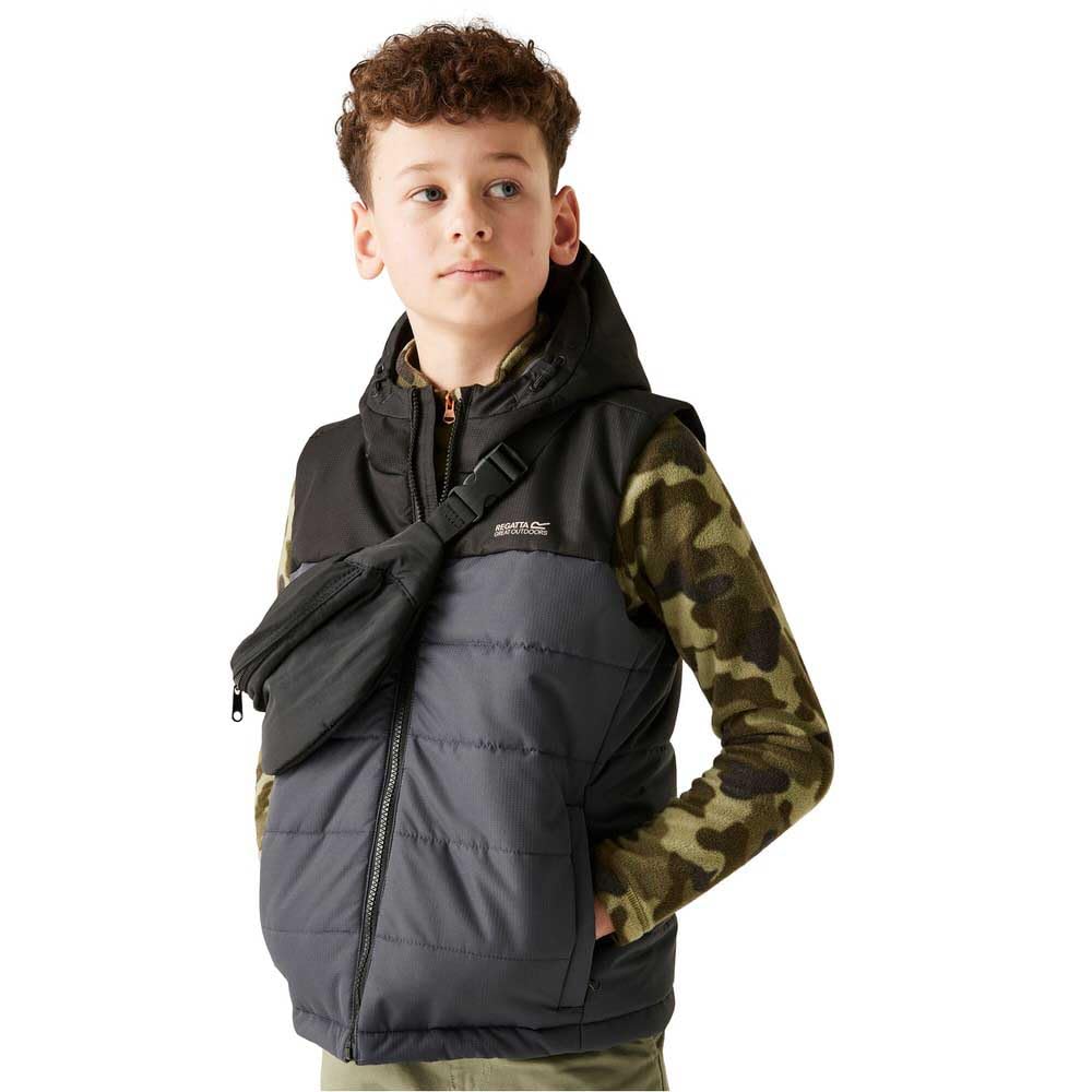Regatta Black/Seal Grey Kids Lofthouse Bodywarmer