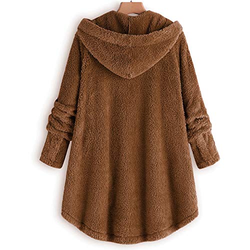 Coupons and Promo Codes for Discount Womens Fuzzy Fleece Jackets Coats Hooded Long Sleeve Button Patchword Cardigans Plus Size Casual Winter Warm Hoodies Warm Fleece Jacket Women