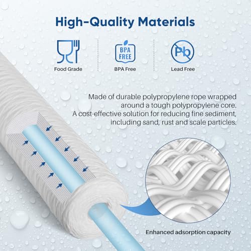 Filtre à sédiments eau de puits 5 microns : stopper l'eau turbide et la boue - 7