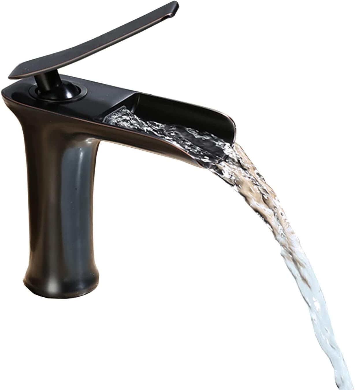 Robinet cascade salle de bain évier 1 trou en laiton mitigeur monotrou rétro
