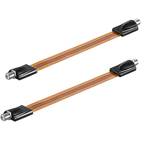 Amazon Ebayson 2本セット 32cm フラットアンテナケーブル 隙間忍者ケーブル 折り曲げ可能 アンテナ線引き込む テレビ線 同軸 ケーブル 地デジ Bs Csケーブルなど対応フラットケーブル Ebayson アンテナケーブル