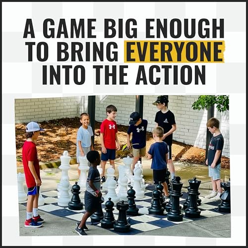 Juego de ajedrez gigante MegaChess con piezas de 25 in miniatura 6