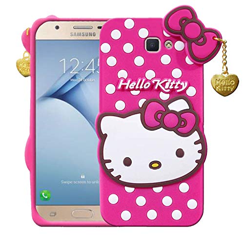 Image of Unirock Hello Kitty Back Case Cover for Asus Zenfone Max Pro M1| 3D Cute Hello Kitty Case |Soft Silicone Rubber Back Cover with Pendant Kitty Cover for Asus Zenfone Max Pro M1 (Pink)