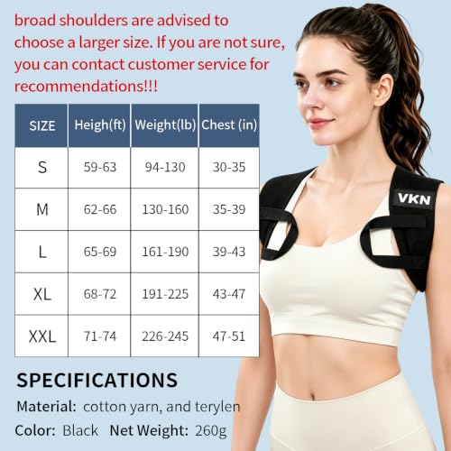 VKN Posture Corrector for Men and Women One-Piece Back Brace Exercise(S) by vkn - Used condition - Image 8