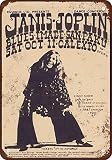 SIGNCHAT 1969 Janis Joplin en cal Expo Plaque en métal 20,3 x 30,5 cm