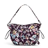 Vera Bradley Women's Signature Cotton Glenna Hobo Satchel Purse, Indiana Rose