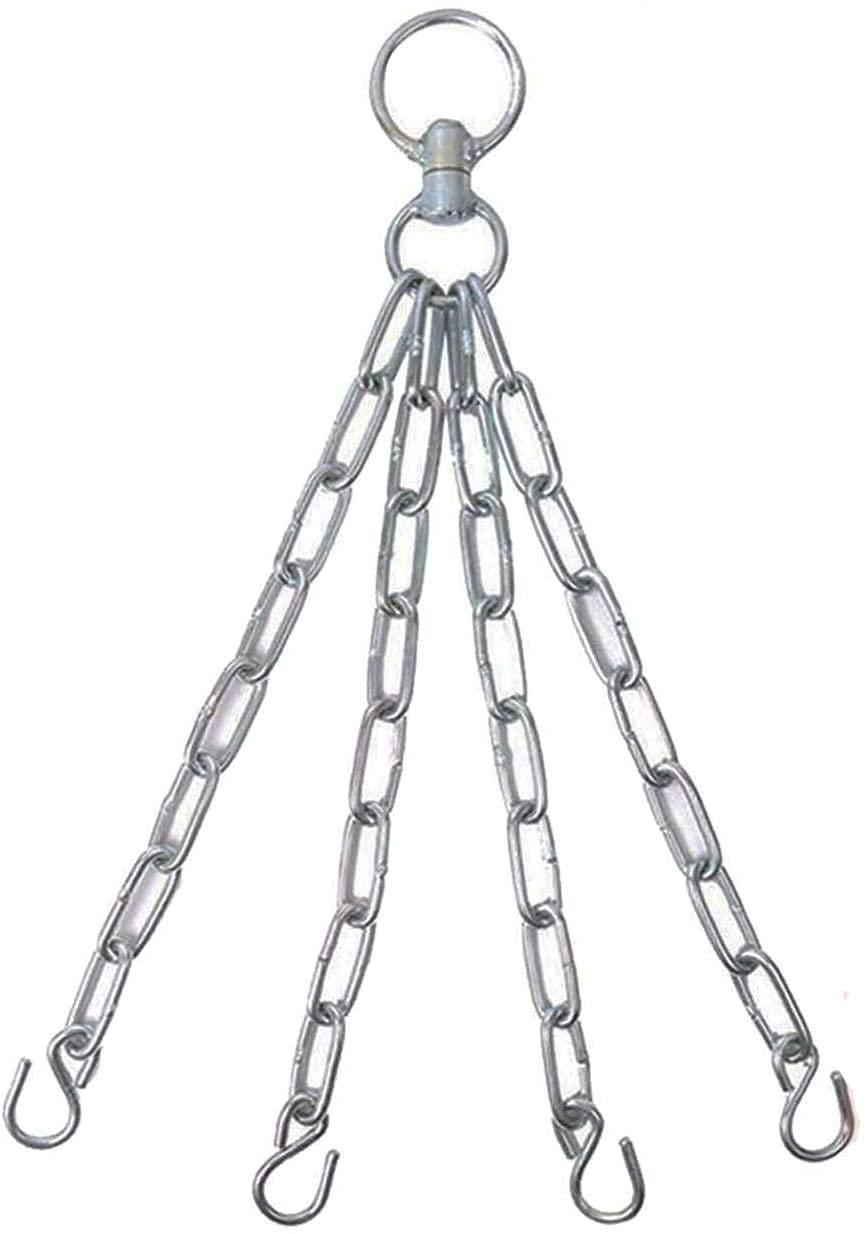 SOO Heavy Duty Boxing Punch Bag Iron Hook 4 Panel Chains Wall Mount Punching MMA Training Hanger