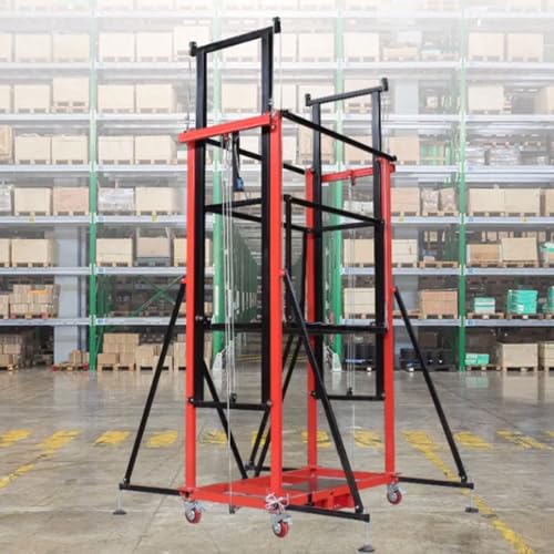 Electric Scaffolding Lift Table Max Load 300KG, Electric Lifting Scaffold, Mobile Folding Multifunctional Elevator, Home Decoration, Lifting Platform with Remote Control Portable Scaffolding ( 5M)