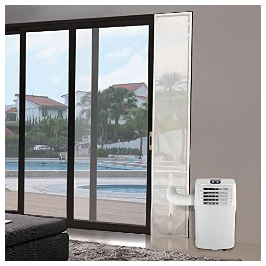 HOOMEE Aislante Ajustable para Puertas Correderas Aires Acondicionados Portátiles y Secadoras (35x232CM)