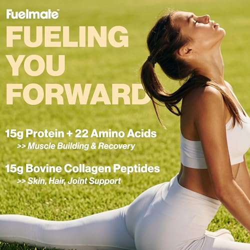 Image of Lemon Lime Liquid Collagen Easy Protein Shots - 15g Protein + 22 Amino Acids - Hydrolyzed Bovine Collagen Peptides for Recovery, Skin, Hair & Joints - 10 x 1.29oz - Sugar, Dairy & Gluten Free