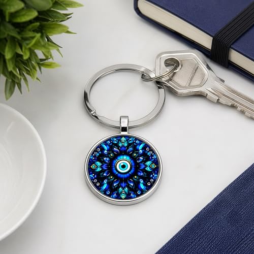 Image of Storite Evil Eye Keychain - Protective & Stylish Keyring for Men & Women - Ideal Gift for Friends & Family