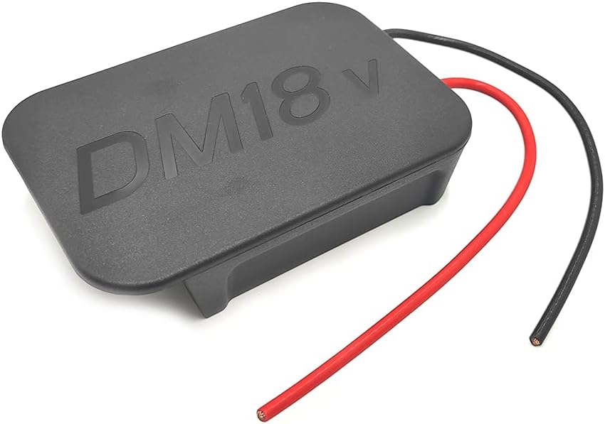 Battery Adapter for DEWALT 18V/ 20V MAX & Milwaukee M18 18V Lithium Battery Power Mount Connector Dock Holder, Power Wheels Adapter DIY Drill Tools RC Toys with 12AWG Wires