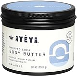 AYÉYA Whipped Body Butter, Patchouli, Lavender & Orange (Balance) – Harmonizing, Deep Conditioning Moisturizer for Combination, Acne-Prone Skin, 5 Oz Ea